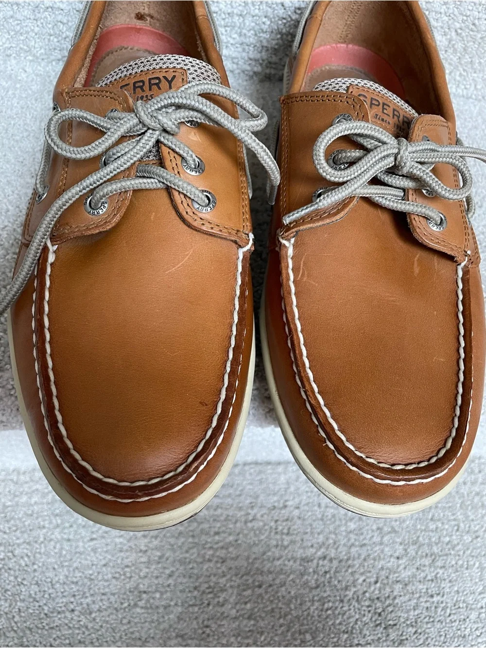 Sperry Top Sider Men's Billfish 3-Eye Tan Leather Boat Outdoor Shoes Size 11XW